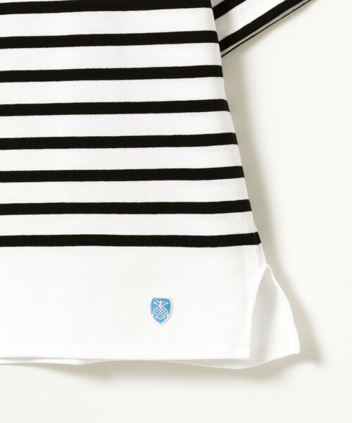 ORCIVAL（オーシバル）の「ORCIVAL × BEAMS / 別注 Russell Over Size Border（Tシャツ/カットソー・メンズ・ブラック/ブルー・4/5/6）」の20枚目の写真