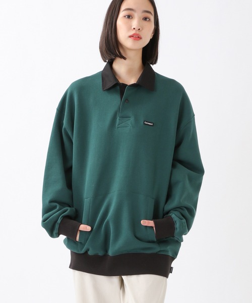 COVERNAT(カバーナット)の「Covernat/RUGBYプルオーバー 2930749(スウェット・レディース・ネイビー/ブラウン/グリーン・SMALL/MEDIUM/LARGE/X-LARGE)」の2枚目の写真