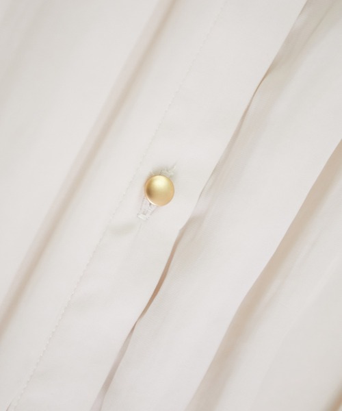 ROPE' PICNIC（ロペピクニック）の「【2WAY】サテン調ギャザーブラウス（シャツ/ブラウス・レディース・ベージュ/オレンジ/ライトグリーン/ラベンダー・38）」の11枚目の写真