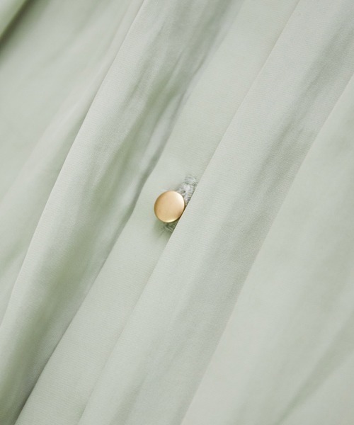 ROPE' PICNIC（ロペピクニック）の「【2WAY】サテン調ギャザーブラウス（シャツ/ブラウス・レディース・ベージュ/オレンジ/ライトグリーン/ラベンダー・38）」の19枚目の写真