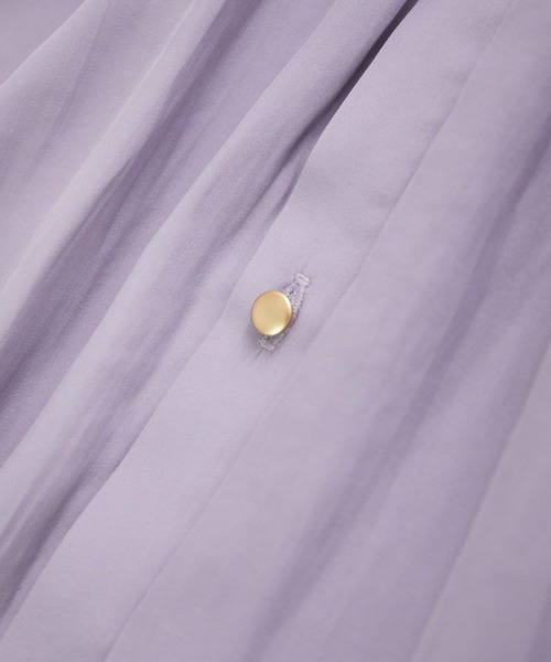 ROPE' PICNIC（ロペピクニック）の「【2WAY】サテン調ギャザーブラウス（シャツ/ブラウス・レディース・ベージュ/オレンジ/ライトグリーン/ラベンダー・38）」の18枚目の写真