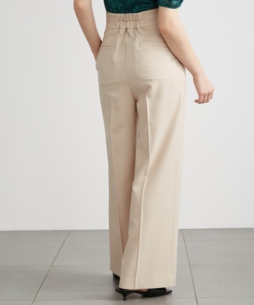 LILY BROWN（リリーブラウン）の「アシンメトリーベルトタックパンツ（その他パンツ・レディース・ブラック/ベージュ・1/0）」の6枚目の写真