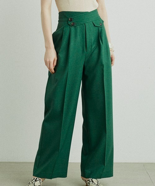 LILY BROWN（リリーブラウン）の「アシンメトリーベルトタックパンツ（その他パンツ・レディース・ブラック/ベージュ・1/0）」の20枚目の写真