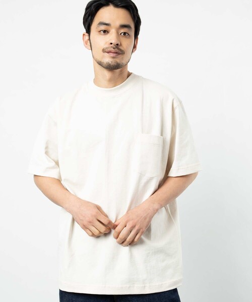 CAMBER（キャンバー）の「CAMBER/キャンバー 8oz MAX WEIGHT Pocket Tee /マックスウェイト ポケットT ビッグシルエット/ヘビーウェイト（Tシャツ/カットソー・メンズ・ホワイト/ブラック/グリーン/ナチュラル・MEDIUM/LARGE/X-LARGE）」の12枚目の写真