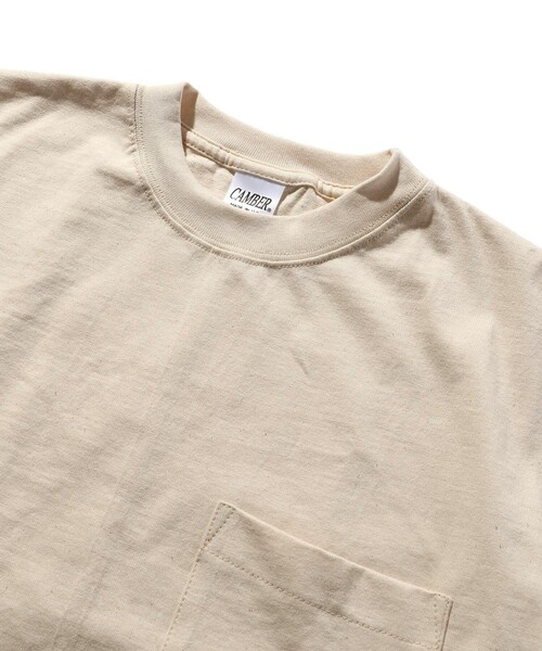 CAMBER（キャンバー）の「CAMBER/キャンバー 8oz MAX WEIGHT Pocket Tee /マックスウェイト ポケットT ビッグシルエット/ヘビーウェイト（Tシャツ/カットソー・メンズ・ホワイト/ブラック/グリーン/ナチュラル・MEDIUM/LARGE/X-LARGE）」の15枚目の写真