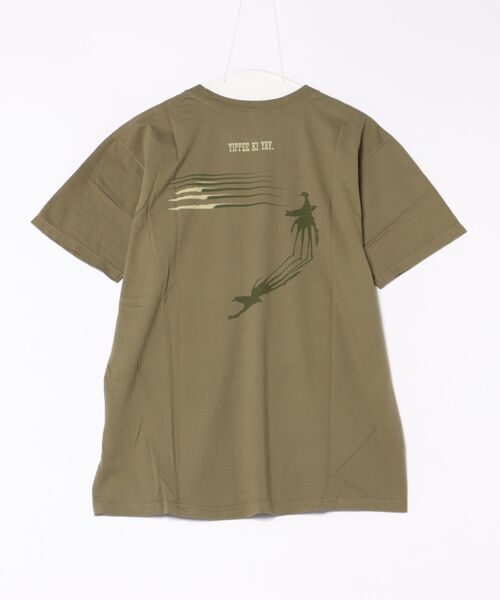 tone(トーン)の「【THOUSANDMILE/サウザンドマイル】S/S PRINT TEE Made in USA(UN)(Tシャツ/カットソー・メンズ・オリーブ/ブルー/ナチュラル/マルーン・MEDIUM/SMALL)」の5枚目の写真