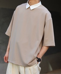 INTER FACTORY | ファッションインフルエンサー DAISUKE × INETR FACTORY  サイドポケット梨地ルーズビッグT(Tシャツ/カットソー)