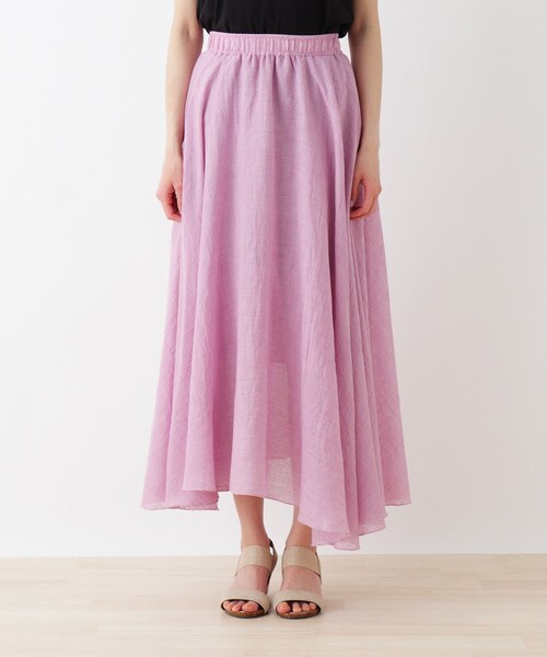 SHOO・LA・RUE（シューラルー）の「◆カラースカート（スカート・レディース・ブラック/ベージュ/イエロー/ライトグリーン/ナチュラル/ピンク系・00）」の7枚目の写真