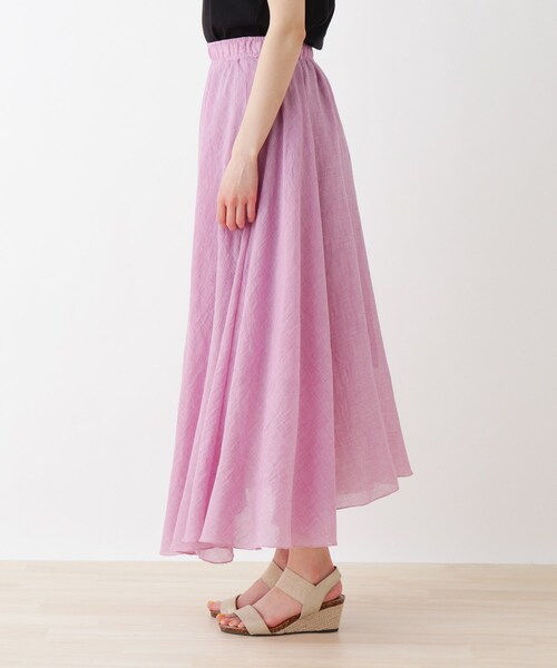 SHOO・LA・RUE（シューラルー）の「◆カラースカート（スカート・レディース・ブラック/ベージュ/イエロー/ライトグリーン/ナチュラル/ピンク系・00）」の8枚目の写真