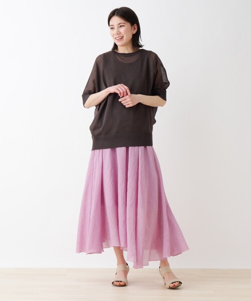 SHOO・LA・RUE（シューラルー）の「◆カラースカート（スカート・レディース・ブラック/ベージュ/イエロー/ライトグリーン/ナチュラル/ピンク系・00）」の13枚目の写真