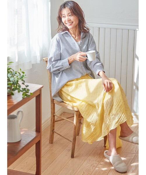 SHOO・LA・RUE（シューラルー）の「◆カラースカート（スカート・レディース・ブラック/ベージュ/イエロー/ライトグリーン/ナチュラル/ピンク系・00）」の14枚目の写真