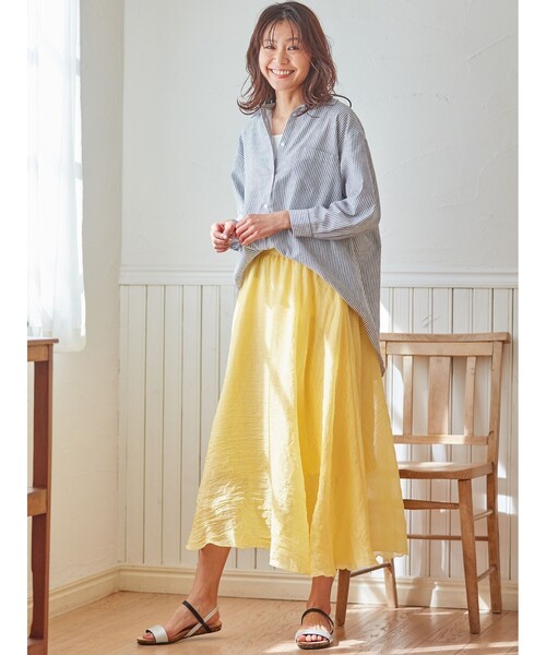 SHOO・LA・RUE（シューラルー）の「◆カラースカート（スカート・レディース・ブラック/ベージュ/イエロー/ライトグリーン/ナチュラル/ピンク系・00）」の15枚目の写真