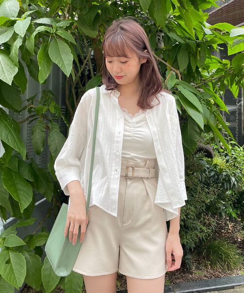 MAJESTIC LEGON（マジェスティックレゴン）の「アソート抜け感シャツ（シャツ/ブラウス・レディース・オフホワイト/ブルー/A/ブルー系その他2・SMALL/MEDIUM）」の8枚目の写真