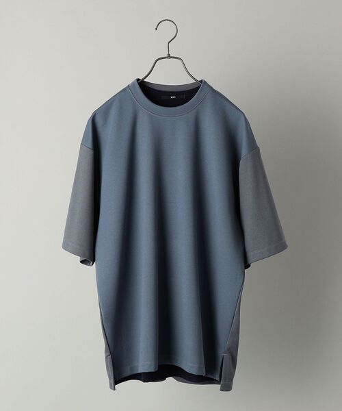 SHIPS(シップス)の「【WEB限定】SHIPS: 《Tシャツとタンクトップがセット》 ポンチ レイヤード Tシャツ(Tシャツ/カットソー・メンズ・ホワイト/ブラック/ネイビー/カーキ/コバルトブルー/ダークブルー・SMALL/MEDIUM/LARGE/X-LARGE)」の6枚目の写真