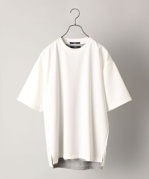 SHIPS(シップス)の「【WEB限定】SHIPS: 《Tシャツとタンクトップがセット》 ポンチ レイヤード Tシャツ(Tシャツ/カットソー・メンズ・ホワイト/ブラック/ネイビー/カーキ/コバルトブルー/ダークブルー・SMALL/MEDIUM/LARGE/X-LARGE)」の3枚目の写真