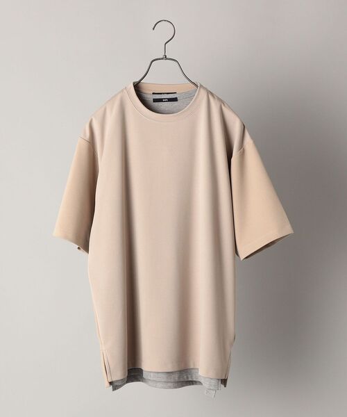 SHIPS(シップス)の「【WEB限定】SHIPS: 《Tシャツとタンクトップがセット》 ポンチ レイヤード Tシャツ(Tシャツ/カットソー・メンズ・ホワイト/ブラック/ネイビー/カーキ/コバルトブルー/ダークブルー・SMALL/MEDIUM/LARGE/X-LARGE)」の5枚目の写真
