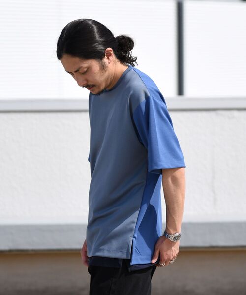 SHIPS(シップス)の「【WEB限定】SHIPS: 《Tシャツとタンクトップがセット》 ポンチ レイヤード Tシャツ(Tシャツ/カットソー・メンズ・ホワイト/ブラック/ネイビー/カーキ/コバルトブルー/ダークブルー・SMALL/MEDIUM/LARGE/X-LARGE)」の14枚目の写真