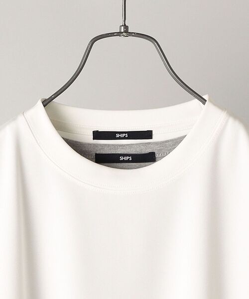 SHIPS(シップス)の「【WEB限定】SHIPS: 《Tシャツとタンクトップがセット》 ポンチ レイヤード Tシャツ(Tシャツ/カットソー・メンズ・ホワイト/ブラック/ネイビー/カーキ/コバルトブルー/ダークブルー・SMALL/MEDIUM/LARGE/X-LARGE)」の16枚目の写真
