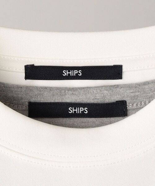 SHIPS(シップス)の「【WEB限定】SHIPS: 《Tシャツとタンクトップがセット》 ポンチ レイヤード Tシャツ(Tシャツ/カットソー・メンズ・ホワイト/ブラック/ネイビー/カーキ/コバルトブルー/ダークブルー・SMALL/MEDIUM/LARGE/X-LARGE)」の20枚目の写真