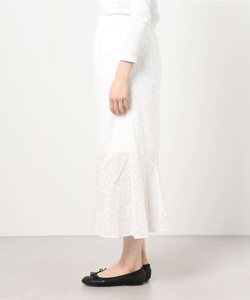 WEGO（ウィゴー）の「WEGO/刺繍レースマーメイドスカート（スカート・レディース・ホワイト・FREE）」の6枚目の写真