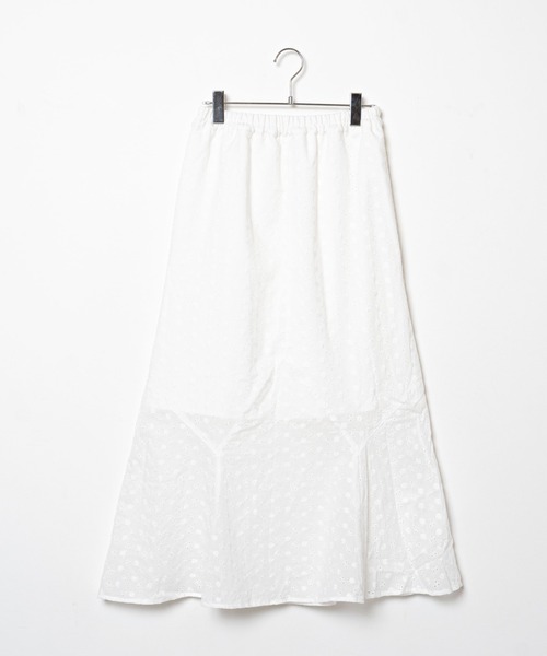 WEGO（ウィゴー）の「WEGO/刺繍レースマーメイドスカート（スカート・レディース・ホワイト・FREE）」の2枚目の写真