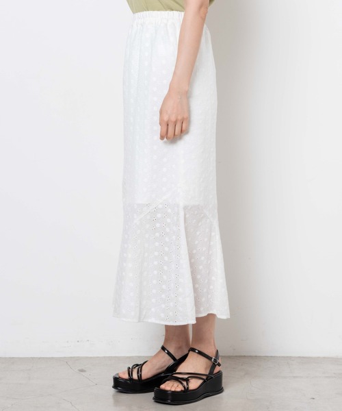WEGO（ウィゴー）の「WEGO/刺繍レースマーメイドスカート（スカート・レディース・ホワイト・FREE）」の11枚目の写真
