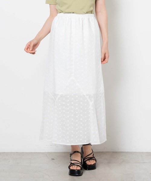WEGO（ウィゴー）の「WEGO/刺繍レースマーメイドスカート（スカート・レディース・ホワイト・FREE）」の9枚目の写真