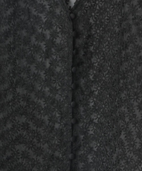 Heather（ヘザー）の「オーガンジーフラワー半袖ブラウス　954132（シャツ/ブラウス・レディース・ブラック系/アイボリー系/ピンク系・FREE）」の16枚目の写真