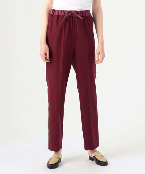 TOMORROWLAND (トゥモローランド)の「ファインウールストレッチ イージーストレートパンツ(スラックス・レディース・バーガンディー/カーキ/ネイビー・34/36)」の7枚目の写真