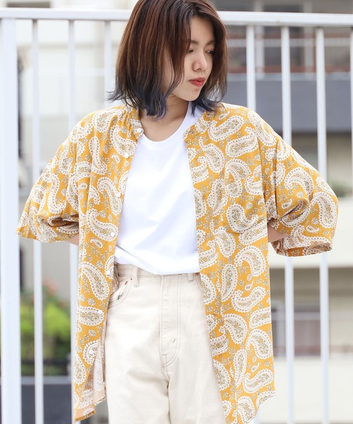 90S STAND PAISLEY SS SHIRT シャツ ペイズリー柄 90S STAND PAISLEY SS SHIRT シャツ ペイズリー柄