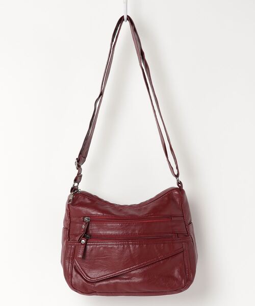 SFW（エスエフダブリュー）の「レザータッチ トート&ショルダーバッグ（ショルダーバッグ・レディース・グレー/ゴールド/ブラック/ブルー/レッド/ブラウン/パープル・FREE）」の6枚目の写真