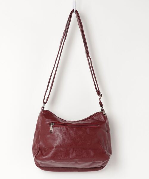 SFW（エスエフダブリュー）の「レザータッチ トート&ショルダーバッグ（ショルダーバッグ・レディース・グレー/ゴールド/ブラック/ブルー/レッド/ブラウン/パープル・FREE）」の8枚目の写真