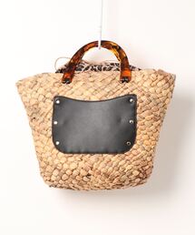 Te chichi | アクリルハンドル×レオパードカゴBAG(かごバッグ)