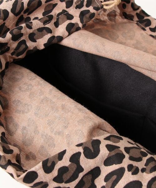 Te chichi（テチチ）の「アクリルハンドル×レオパードカゴBAG（かごバッグ・レディース・ブラック/キャメル・ﾌﾘ-）」の5枚目の写真