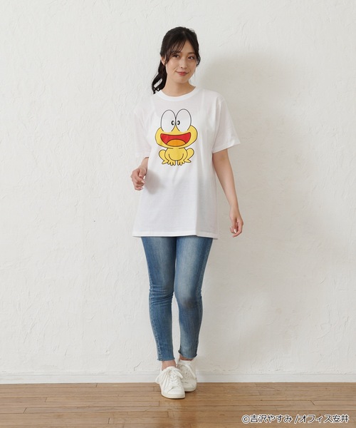 LB/S （エルビーエス）の「【ど根性ガエル】 ピョン吉プリントアニメTシャツ（Tシャツ/カットソー・メンズ・ホワイト・MEDIUM/X-LARGE/LARGE/XX-LARGE/SMALL）」の5枚目の写真