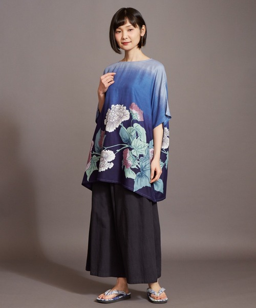 カヤ(カヤ)の「【カヤ】四季巡り幅広もんぺ風パンツ(その他パンツ・レディース・ホワイト/グレー/ダークパープル/スミクロ・FREE)」の18枚目の写真