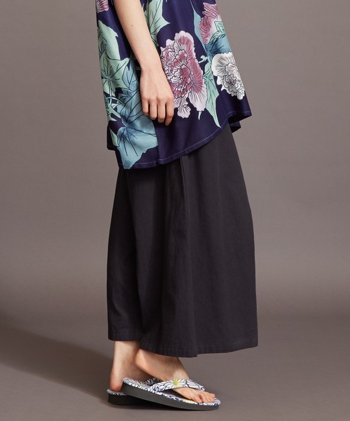 カヤ(カヤ)の「【カヤ】四季巡り幅広もんぺ風パンツ(その他パンツ・レディース・ホワイト/グレー/ダークパープル/スミクロ・FREE)」の19枚目の写真