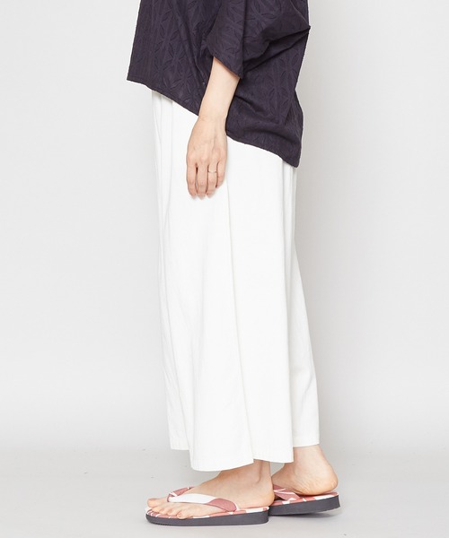 カヤ(カヤ)の「【カヤ】四季巡り幅広もんぺ風パンツ(その他パンツ・レディース・ホワイト/グレー/ダークパープル/スミクロ・FREE)」の12枚目の写真