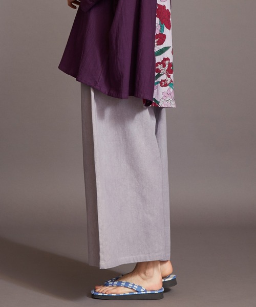 カヤ(カヤ)の「【カヤ】四季巡り幅広もんぺ風パンツ(その他パンツ・レディース・ホワイト/グレー/ダークパープル/スミクロ・FREE)」の22枚目の写真