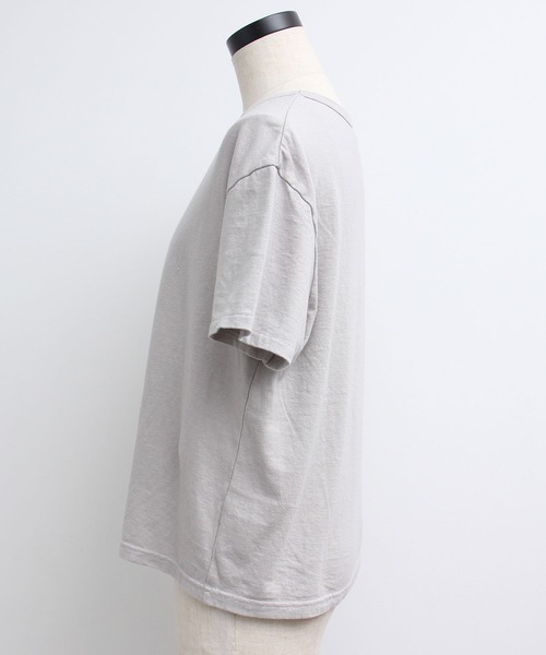 chambre de charme(シャンブルドゥシャーム)の「cdc 小さなお花刺繍T(Tシャツ/カットソー・レディース・ライトグレー/ホワイト・FREE)」の20枚目の写真