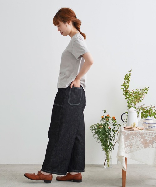 chambre de charme(シャンブルドゥシャーム)の「cdc 小さなお花刺繍T(Tシャツ/カットソー・レディース・ライトグレー/ホワイト・FREE)」の8枚目の写真