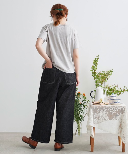 chambre de charme(シャンブルドゥシャーム)の「cdc 小さなお花刺繍T(Tシャツ/カットソー・レディース・ライトグレー/ホワイト・FREE)」の10枚目の写真