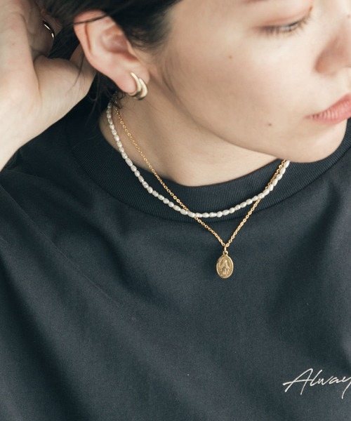 SMELLY（スメリー）の「タンスイパールショートネックレス（ネックレス・レディース・アイボリー・-）」の3枚目の写真