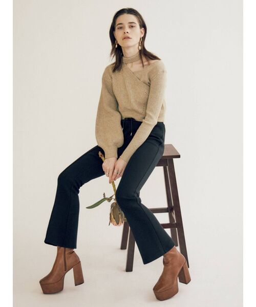 EVRIS(エヴリス)の「レザーライクチャンキーブーツ(ブーツ・レディース・ブラウン/ブラック・SMALL/LARGE/MEDIUM)」の17枚目の写真