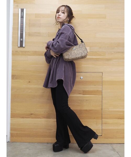 EVRIS(エヴリス)の「レザーライクチャンキーブーツ(ブーツ・レディース・ブラウン/ブラック・SMALL/LARGE/MEDIUM)」の21枚目の写真