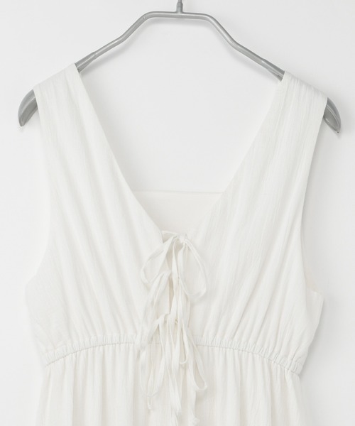 Heather（ヘザー）の「コットンティアードノースリーブワンピース　216686（ワンピース・レディース・ホワイト/ブラック/オレンジ・FREE）」の8枚目の写真