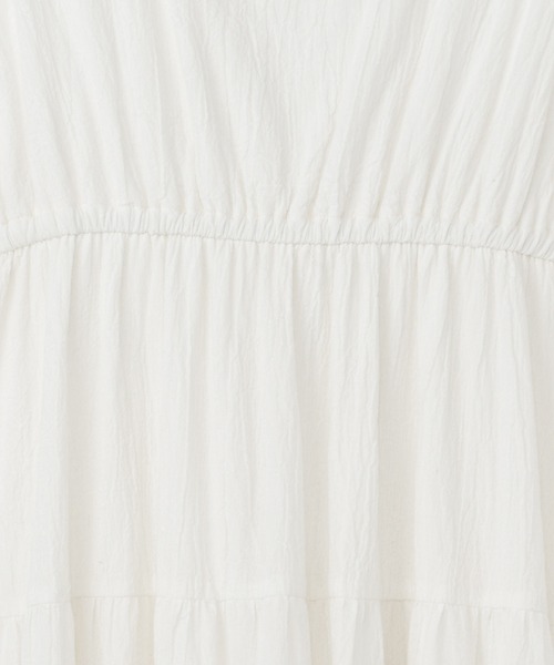 Heather（ヘザー）の「コットンティアードノースリーブワンピース　216686（ワンピース・レディース・ホワイト/ブラック/オレンジ・FREE）」の5枚目の写真