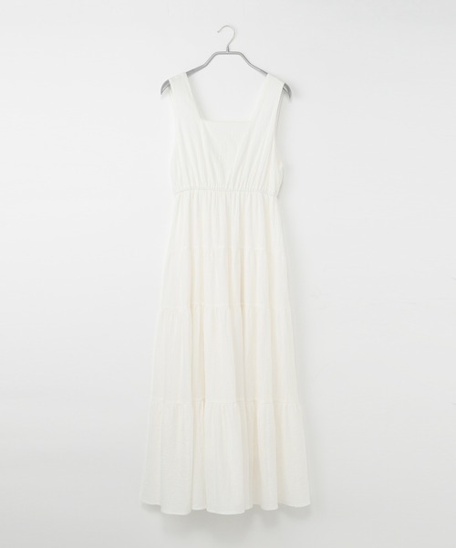 Heather（ヘザー）の「コットンティアードノースリーブワンピース　216686（ワンピース・レディース・ホワイト/ブラック/オレンジ・FREE）」の17枚目の写真