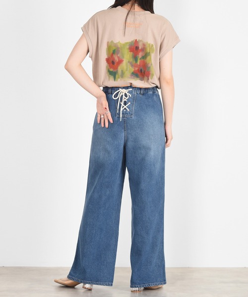 w closet（ダブルクローゼット）の「アートプリントチュニックTee（Tシャツ/カットソー・レディース・オフホワイト/ベージュ・FREE）」の16枚目の写真