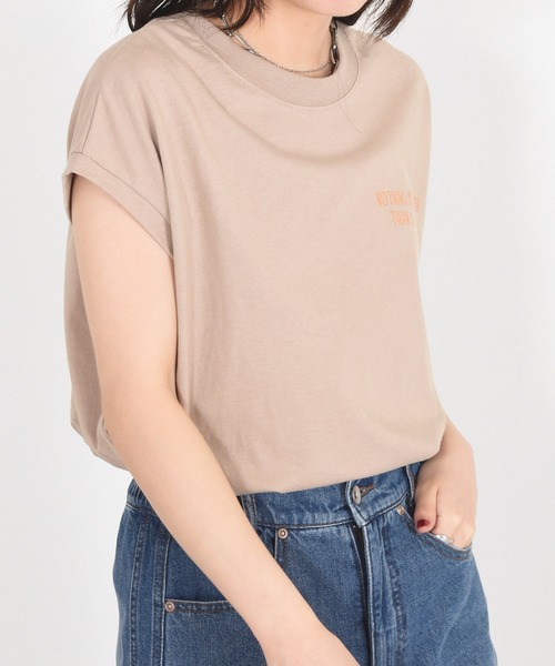 w closet（ダブルクローゼット）の「アートプリントチュニックTee（Tシャツ/カットソー・レディース・オフホワイト/ベージュ・FREE）」の21枚目の写真